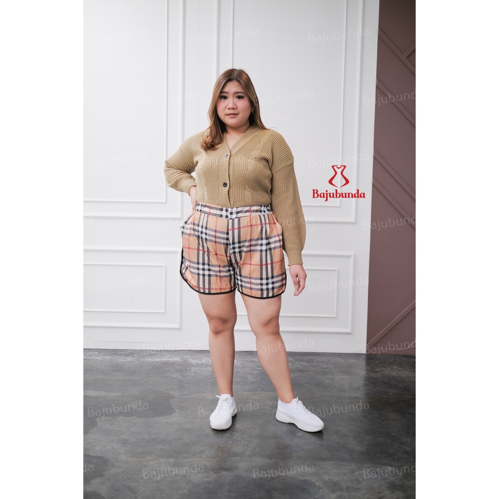HOTPANTS JUMBO BIG SIZE WANITA KOTAK CELANA PENDEK HP KOTAK
