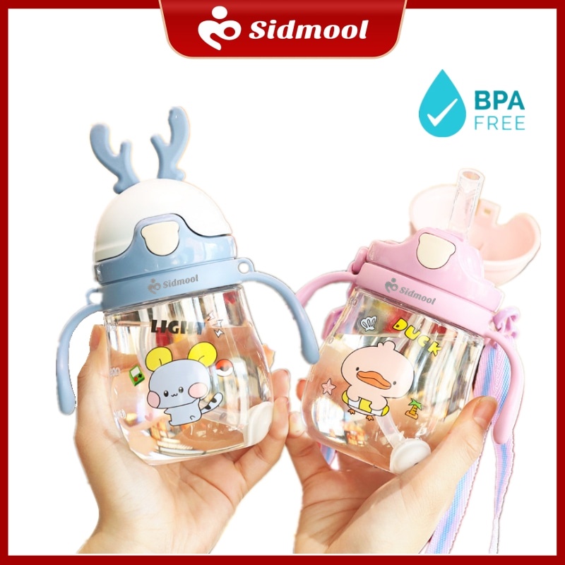 Botol SIDMOOL Bayi Gelas Balita Training Cup Baby 370ml Viral Ready Stock Praktis Botol Air Minum Mu