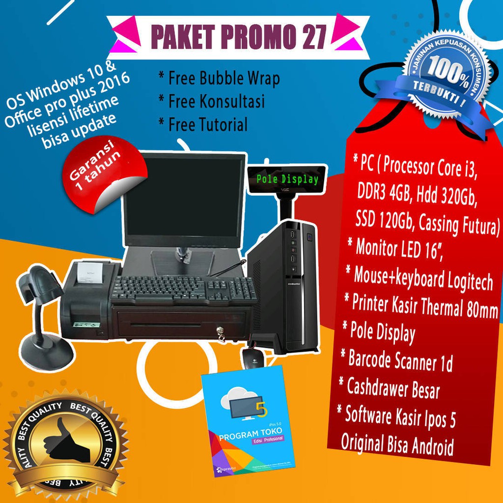 Paket Komputer Kasir Android Server Komplit