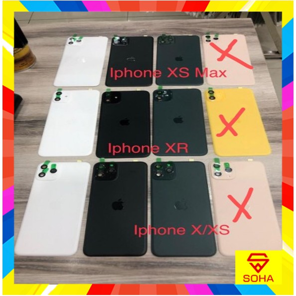 TBI-001 Tempered Glass Back Iphone XS MAX Bisa Jadi Iphone 11 Pro Max 6.5 inch + Pelindung