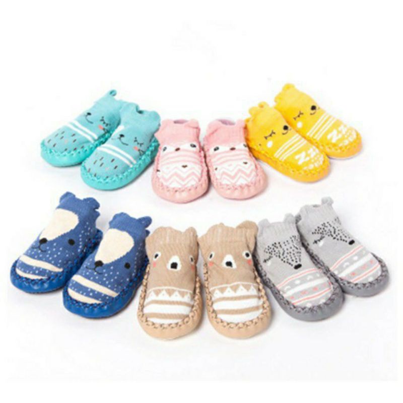 KAOS KAKI KOREA BAYI / PREWALKER BAYI ANTI SLIP / KAOS KAKI ANTI SLIP