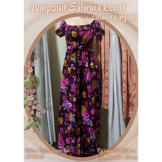 jumpsuit panjang Sabrina/home dress