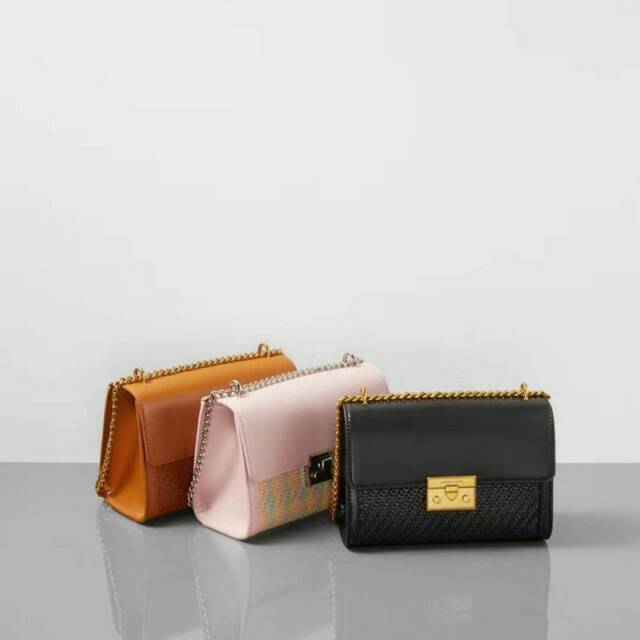 Tas CK Textured Boxy Woven Crossbody