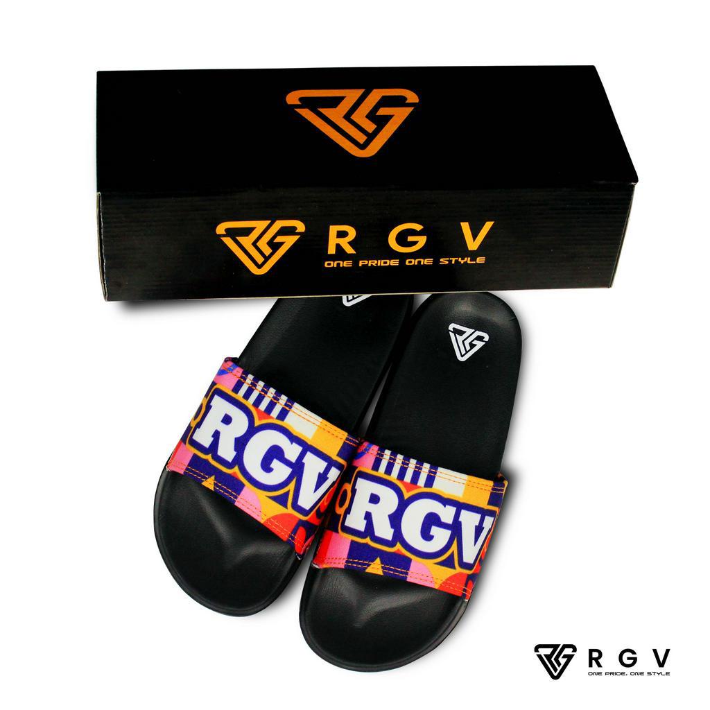 RGV - SANDAL PRIA DAN WANITA SLIDE SLIP ON SENDAL ANTI LICIN RINGAN SELOP FLAT MOSAIC SQUERE