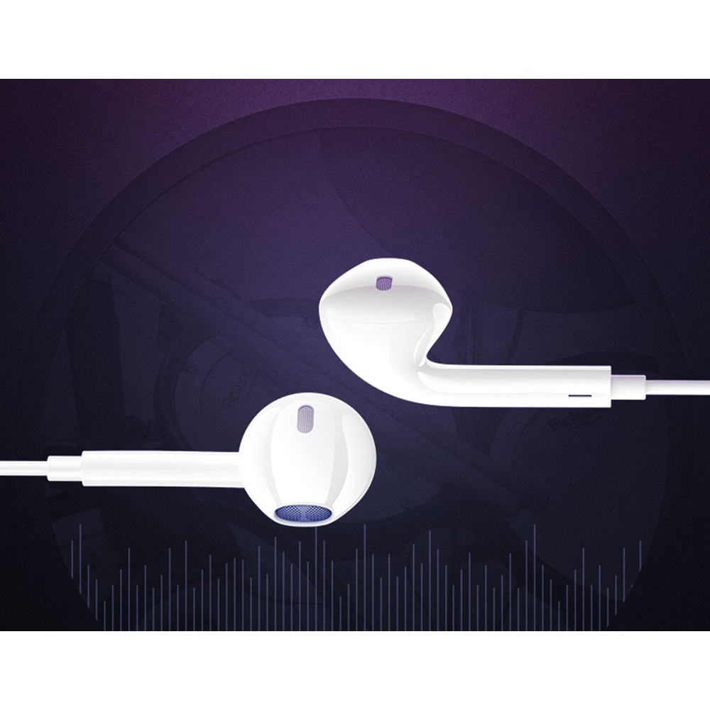 KEBETEME Earpods Earphone Headset In-Ear 3.5 mm Jack with Mic - KIK58 - White