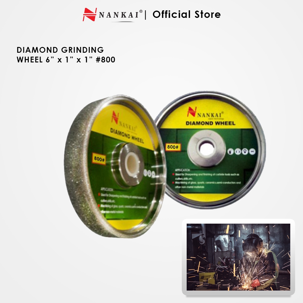 Diamond Grinding Wheel 6" x 1" x 1" 800 Nankai
