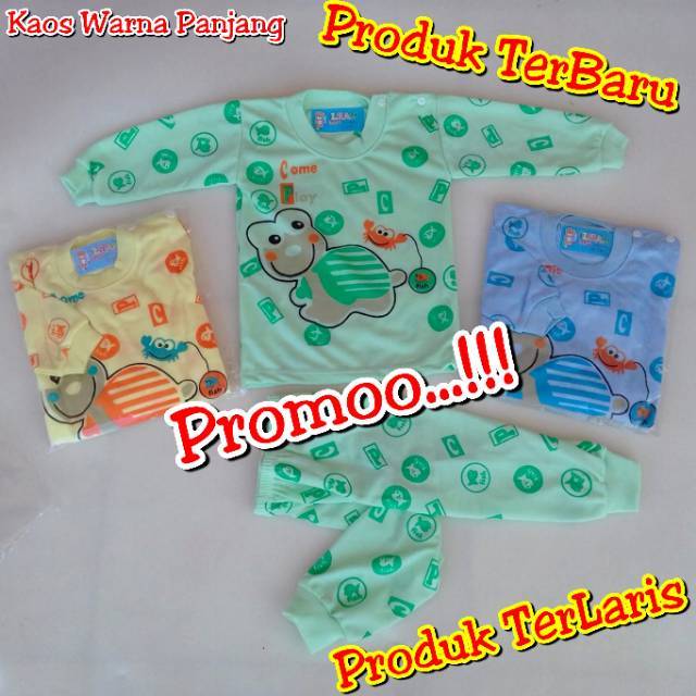 baju celana bayi Kaos Warna Panjang Terlaris