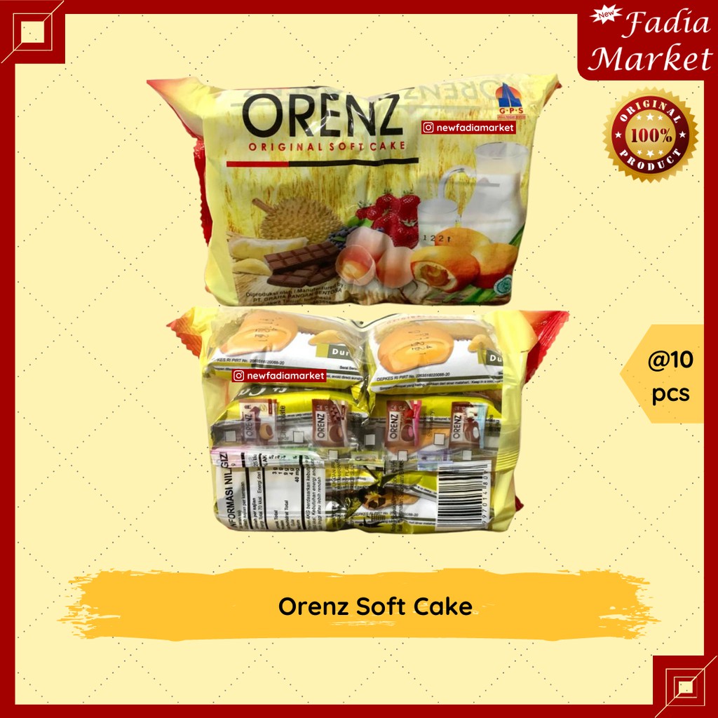 Orenz Soft Cake (Kue Bolu) isi 10pcs