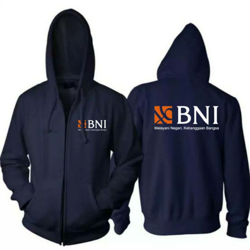 ZIPPER BNI 46 perbankan LOGO BNI 46 - Jaket BNI 46 Perbankan - Hoodie BNI 46 perusahaan