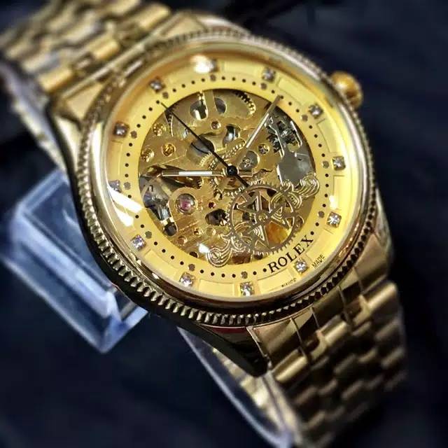 Rolex Medium Chain Skeleton FullGold