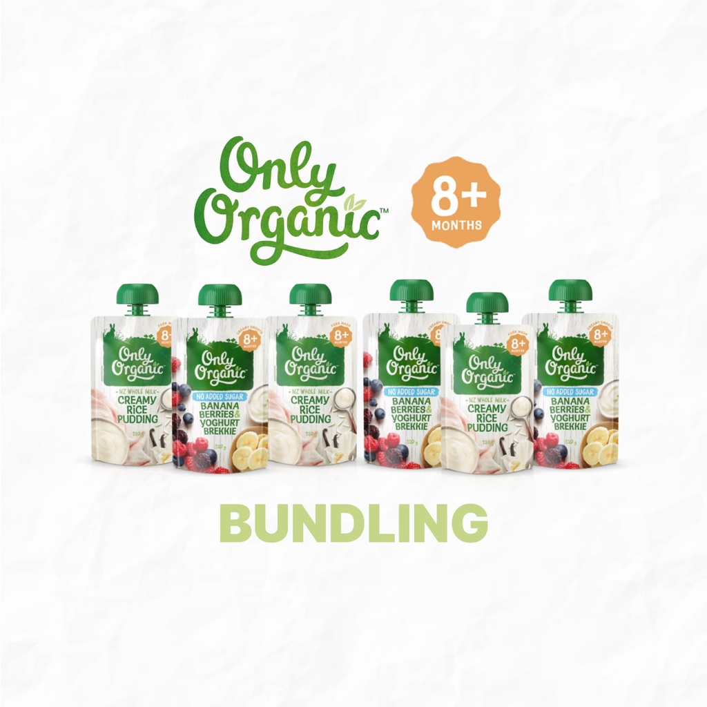 Bundling Only Organic Pouch 8m+ (6 Pcs)