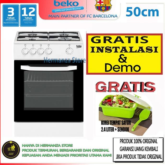 Beko Freestanding Gas Kompor Oven Csg 42009 Dw / Csg42009Dw Okyqpb6Gs2