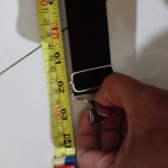 Suspender Dewasa Hitam lbr 4 cm ukuran besar