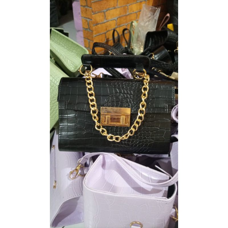 Tasselempang/tas croco/Tas wanita/tas termurah/Tas import