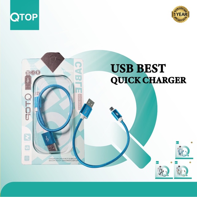 Kabel Power Bank QTOP 30cm Hight Quality