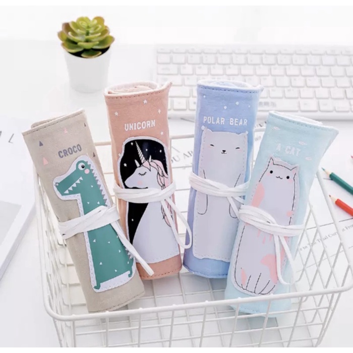 

Mudah Panache 2 Pcs / Set Rolling Pencil Case Tempat Pensil Pensil Bag Promo