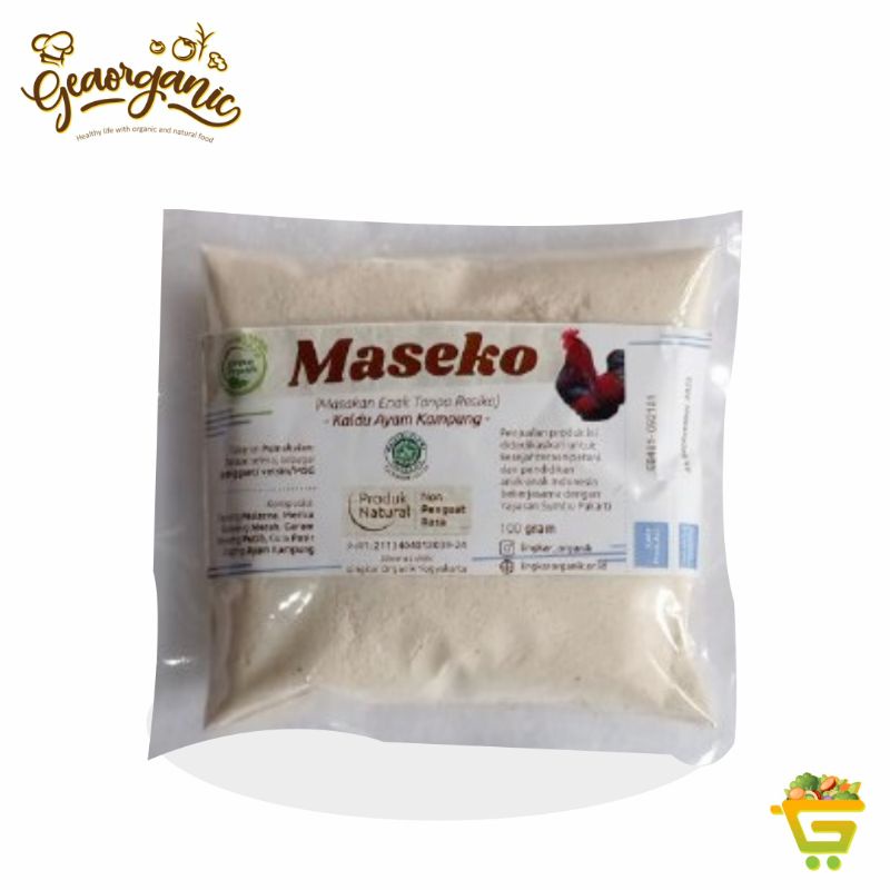 

Maseko Kaldu Ayam Kampung REFILL 100gr- Penyedap Rasa Lingkar Organik