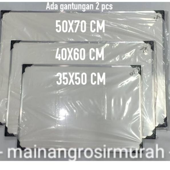 

[KODE PRODUK EZNZK9996] Whiteboard 40x60 papan tulis anak putih white board 2 sisi spidol dan kapur