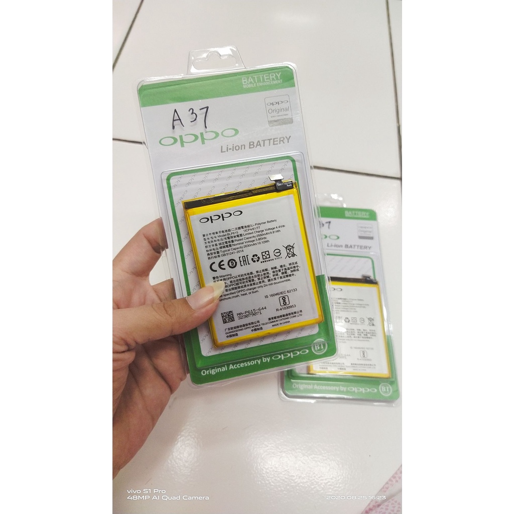 Baterai Batu Batre Battery OPPO A37 A37F BLP615