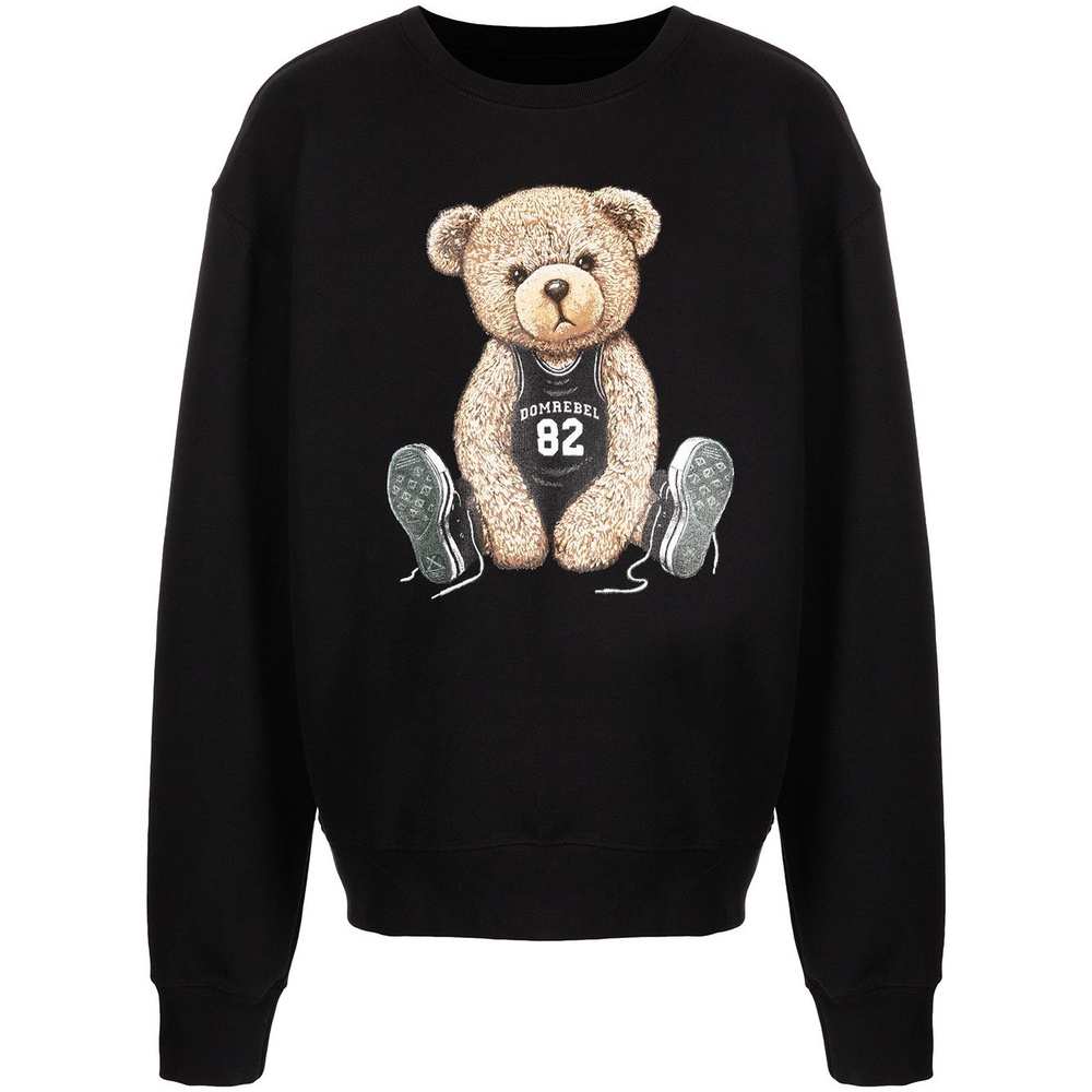 SWEATER WANITA BEAR DOMREBEL /// CREWNECK WANITA LUCU ONE SIZE FIT TO L FLEECE TEBAL HALUS KEKINIAN TERBARU''