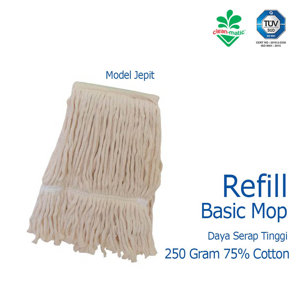 Refill Pel Alat Pel Lantai Basic Mop Cleanmatic 216864