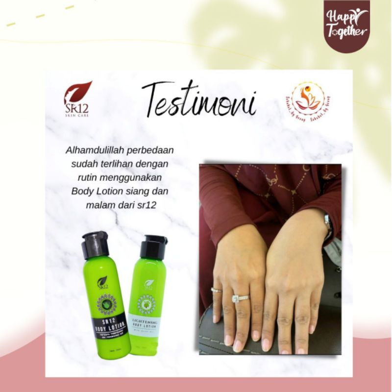 LOTION PEMUTIH BADAN BPOM TERLARIS / SR12 WHITENING BODY LOTION / HANDBODY MALAM / HANDBODY AMAN BUS