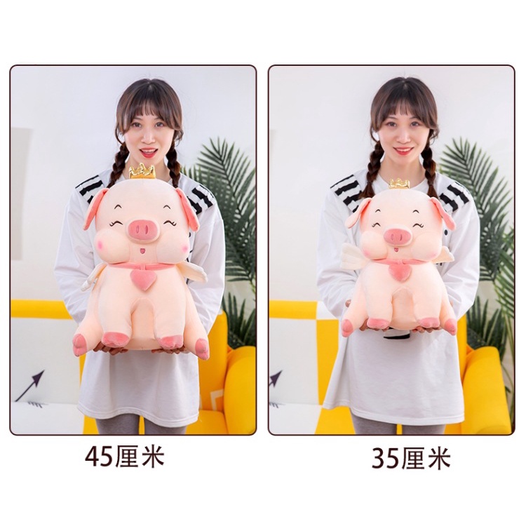 Boneka Piggy Sayap empat kaki Bahan Plush