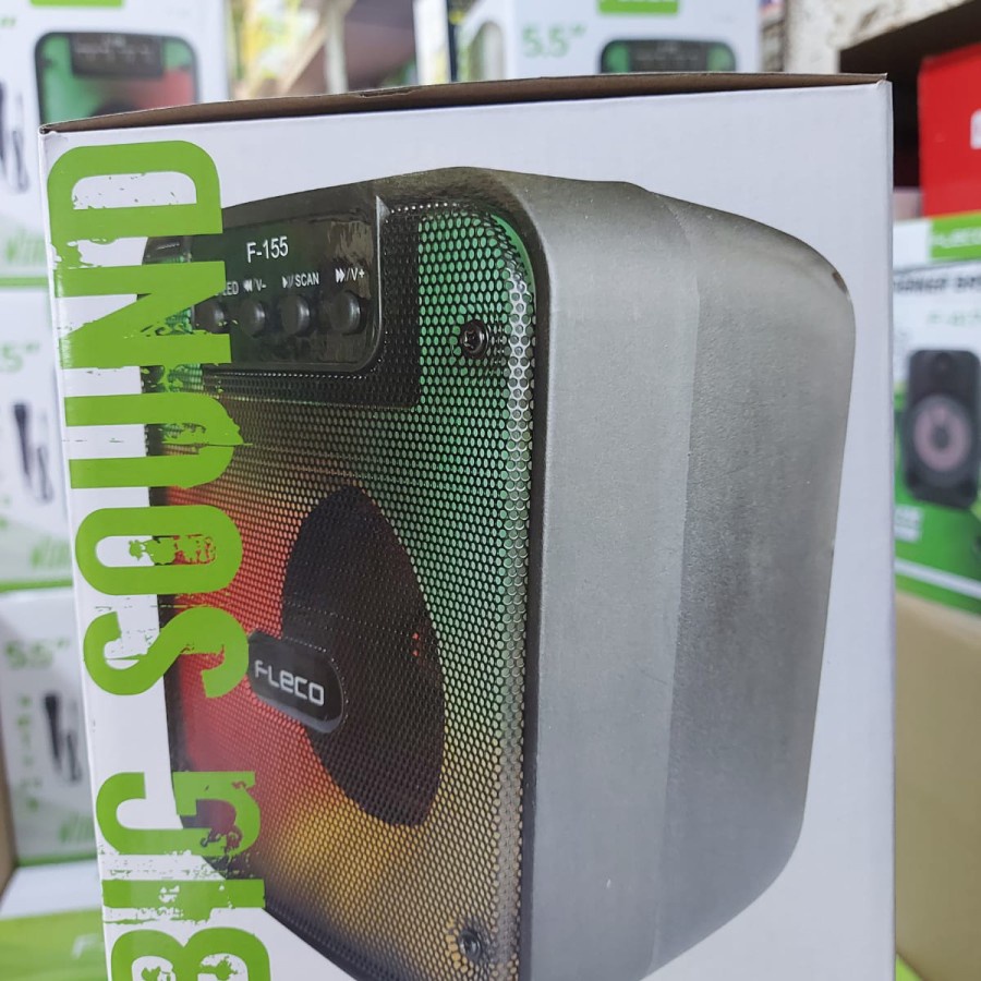 [PROMO HEBOH]SPEAKER BLUETOOTH PORTABLE FLECO F-155 RADIO FM/MEMORI/MP3 EXTRA BASS