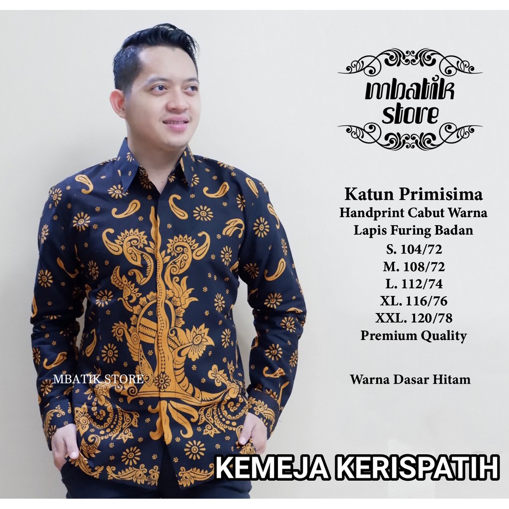 Kerispatih Kemeja Batik Pria Full Furing by Dewo