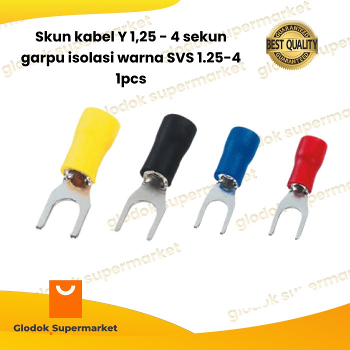 Skun kabel Y 1,25 - 4 sekun garpu isolasi warna SVS 1.25-4 1 pcs