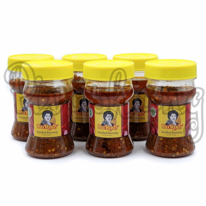 

Grosir 6 pcs Sambal Bawang Bu Rudy Oleh-Oleh Khas Bu Rudi Surabaya