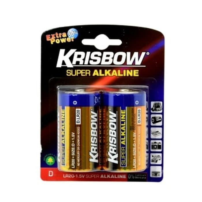 BATERAI LR20 SIZE D ALKALINE KRISBOW