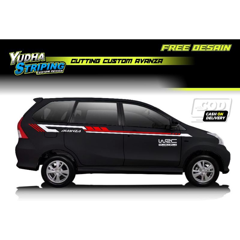 STICKER CUTTING CUSTOM MOBIL AVANZA & XENIA