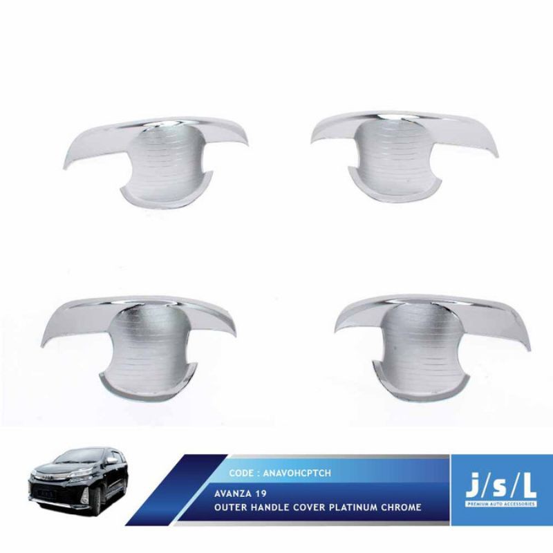 Mangkok Pintu Avanza 2019 Outer Handle Cover Platinum Chrome