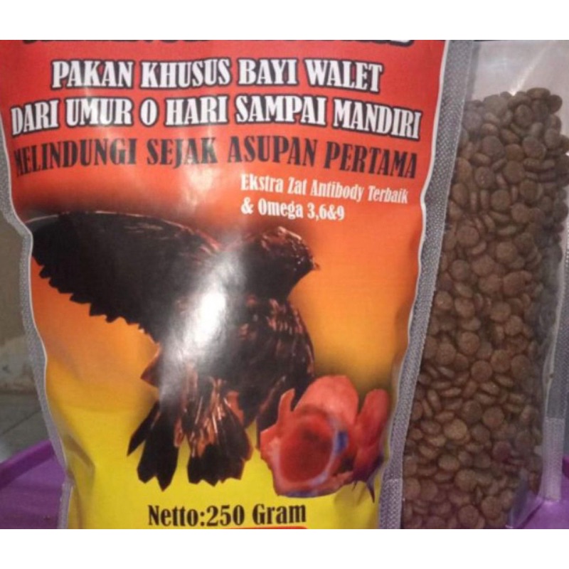Makanan anak burung walet / pakan anak walet / pakan lolohan anak burung walet