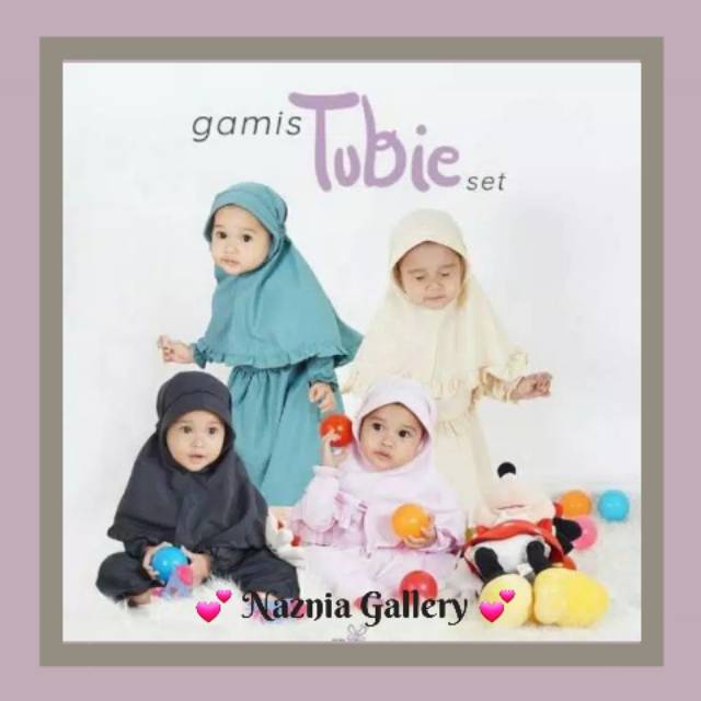 Set Gamis Tubie ALILA KIDS | Dress Gamis Set Khimar Anak | Pakaian Muslim Gamis Set Anak Perempuan