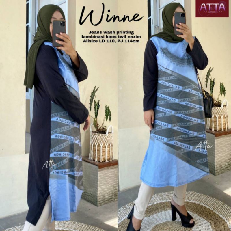 BAJU TUNIK/TUNIK WINNIE/ATASAN TUNIK/TUNIK WANITA/BAJU ATASAN