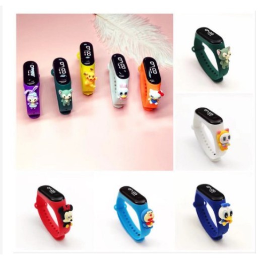 JGW-[✅COD]Jam Tangan Elektronik Motif Kartun Anak Laki-laki Perempuan LED Minimalis Gelang-1