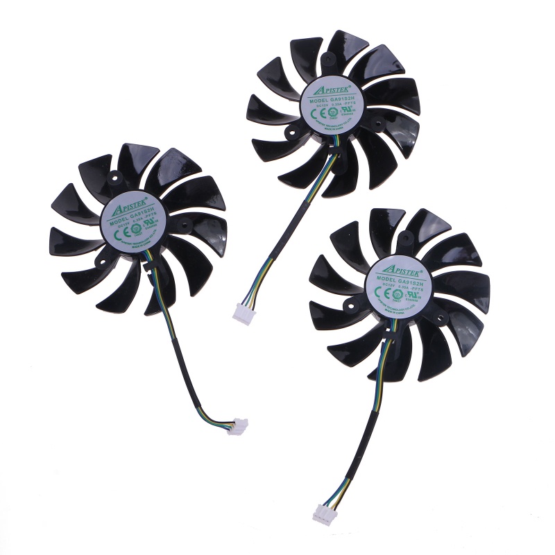 Bt 3Pcs 87MM GA91S2H VGA Fan Untuk ZOTAC RTX3090 3080 3070 3060ti AMP Kartu Grafis Kipas Pendingin 4Pin 12V 0.5A