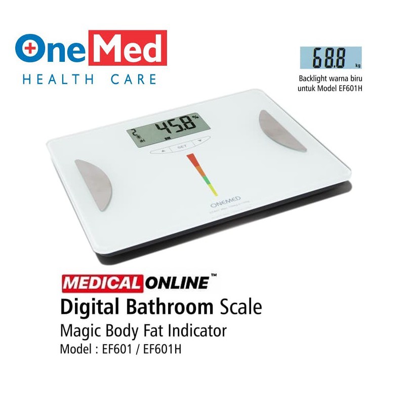 Timbangan Badan Lemak Onemed Ef 601 Timbangan Digital Gea Medical Online Medicalonline Shopee Indonesia