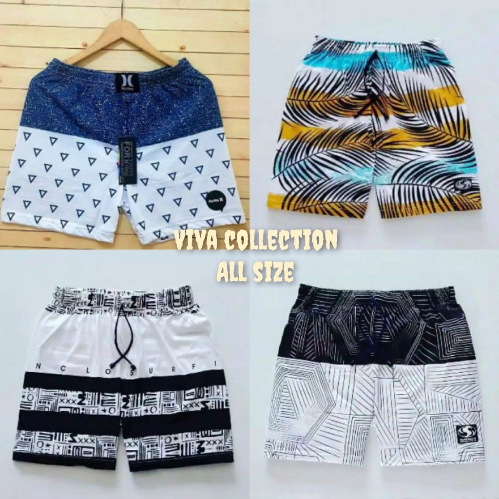 BEST SELLER - BOXER PRIA I CELANA PENDEK I GROSIR BOXER | CELANA BOXER | CELANA KOLOR PANTAI RENANG MOTIF