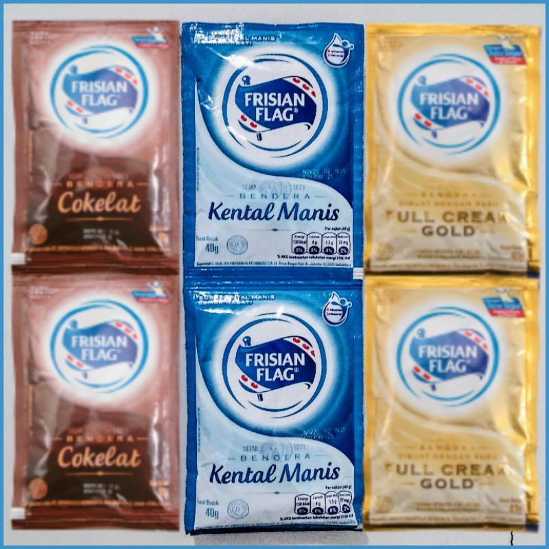 

Susu Kental Manis Frisian Flag All Variant Renteng 6 Sachet x 40 gr