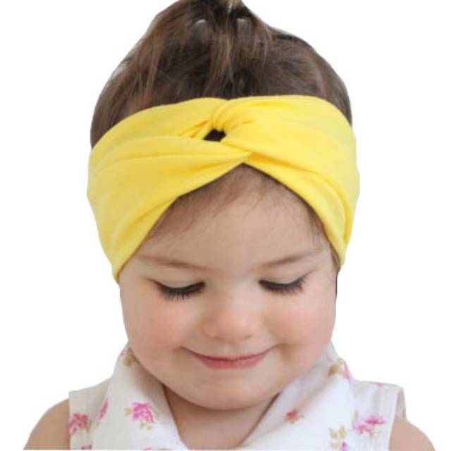 Bandana Kain Bayi / Headband Kain Newborn / Bando Bayi / Headwrap Bayi / Hairband Bayi Impor