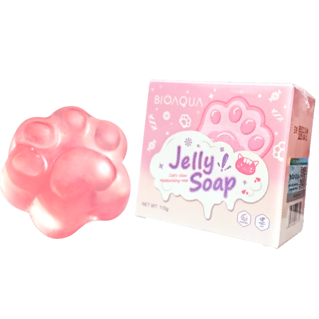 BPOM BIOAQUA Cat's Claw Moisturizing Rose Jelly Soap 110G