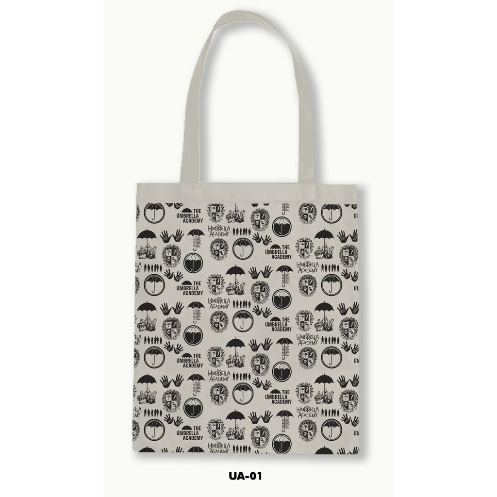 TOTE BAG BLACU MOTIF - UMBRELLA ACADEMY