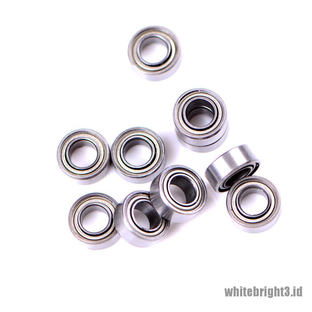 ❤White3 Warna Putih❤ 10pcs MR105ZZ L-1050 MR105 deep groove ball bearing Ukuran 5x10 X 4mm