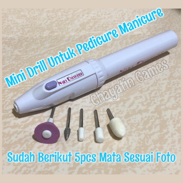 Mini Drill Untuk Pedicure Manicure Amplas Kuku