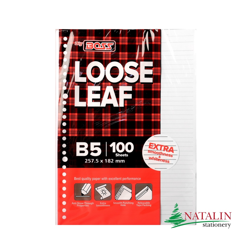 

LOOSE LEAF B5.100 BERGARIS ( BIG BOSS )