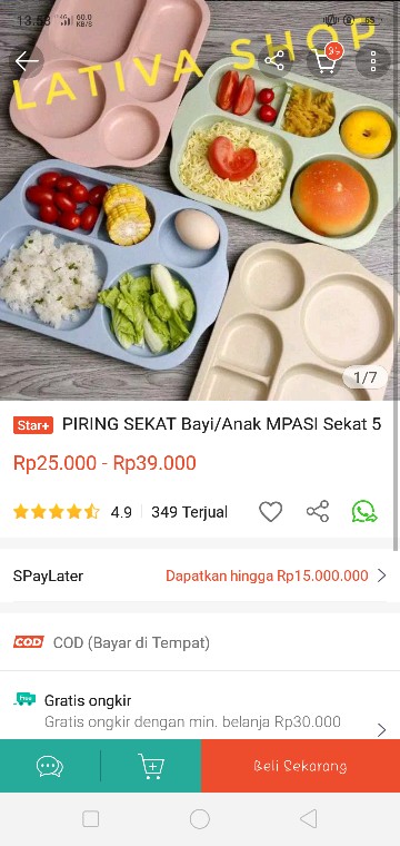 1 Set Mangkok/ Mangkuk/ Piring Minnie + Sendok Garpu