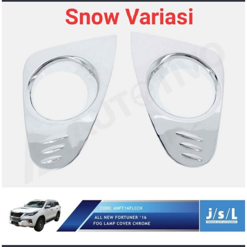 All New Fortuner lampu kabut krom fog lamp cover chrome JSL